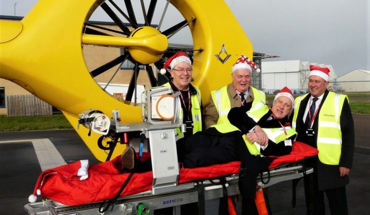 Freemasons donate £16,000 to East Anglian Air Ambulance