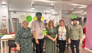 mcf staff wearing green