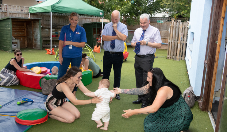 Vulnerable children at a play group