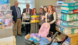 freemasons visit baby bank